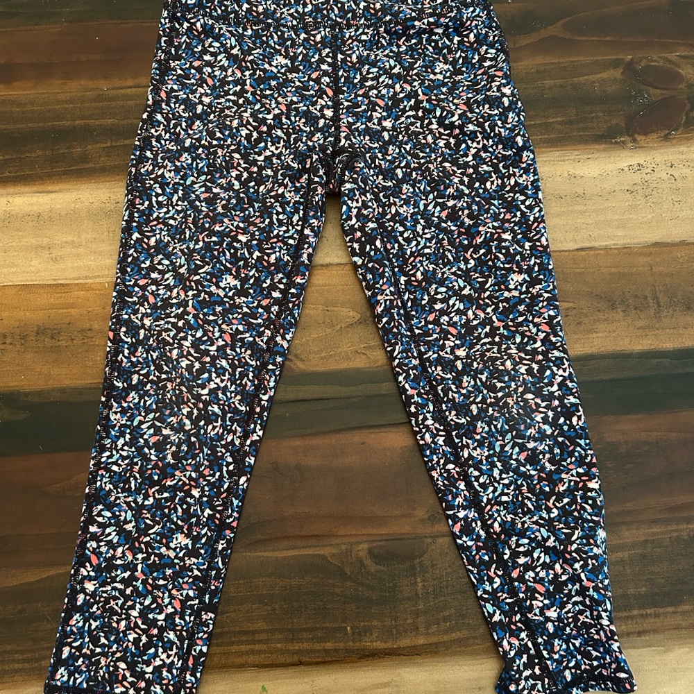 GAP Blue and Red Leggings Comfortable Slim-Fit